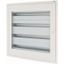 Complete flush-mounted flat distribution board with window, white, 33 SU per row, 4 rows, type C thumbnail 1