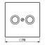 Centre plate f. TV/FM socket LS990TVSWM thumbnail 2