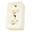 PRIMA - double socket-outlet with side earth - 16A, beige thumbnail 3