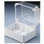 BOX FOR JUNCTIONS AND FOR ELECTRIC AND ELECTRONIC EQUIPMENT - WITH TRANSPARENT DEEP  LID - IP56 - INTERNAL DIMENSIONS 150X110 X140 - WITH SMOOTH WALLS thumbnail 2