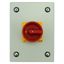 Main switch, P1, 40 A, surface mounting, 3 pole, 1 N/O, 1 N/C, Emergency switching off function, With red rotary handle and yellow locking ring, Locka thumbnail 12