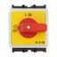 On-Off switch, P1, 32 A, service distribution board mounting, 3 pole, Emergency switching off function, with red thumb grip and yellow front plate thumbnail 12