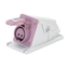 90° ANGLED SURFACE-MOUNTING SOCKET-OUTLET - IP44 - 2P 32A 20-25V 50-60HZ - VIOLET - n.r. - SCREW WIRING thumbnail 1