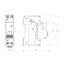 Miniature Circuit Breaker (MCB) AMPARO 6kA, B 13A, 1+N, 1MW thumbnail 2