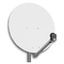 SAT Antenna  80/75cm, Alu, 39dB, foldable feed-arm, white thumbnail 4