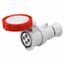 STRAIGHT CONNECTOR HP - IP66/IP67/IP68/IP69 - 3P+E 16A 380-415V 50/60HZ - RED - 6H - SCREW WIRING thumbnail 2