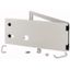 Opening metal front plate for drawer, closed IP55, H=225mm, grey thumbnail 1