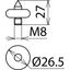 Onion-shaped electrode as of 3kV with tip a. M8 threaded bolt f. PHE/P thumbnail 2