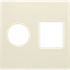 Finishing set for single coaxial connection and network connection RJ4 thumbnail 2