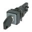 Key-operated actuator, 3 positions, black, momentary thumbnail 3