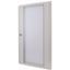 Sheet steel door transparent with rotary door handle HxW=1000x600mm thumbnail 1