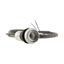 Pushbutton, Flat, momentary, 1 NC, 1 N/O, Cable (black) with non-terminated end, 4 pole, 1 m, Without button plate, Bezel: titanium thumbnail 10