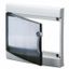 TRANSPARENT SMOKED DOOR WITH FRAME FOR FINISHING FRENCH STANDARD MODULAR ENCLOSURES WITHOUT DOOR - IP40 - 13 MODULES thumbnail 2