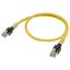 Ethernet patch cable, F/UTP, Cat.6A, LSZH (Yellow), 0.5 m thumbnail 2
