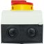 Main switch, P1, 32 A, surface mounting, 3 pole, Emergency switching off function, With red rotary handle and yellow locking ring, Lockable in the 0 ( thumbnail 24