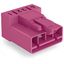 Plug for PCBs angled 4-pole pink thumbnail 2
