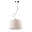 SAMBA BLACK PENDANT LAMP BEIGE RIBBONED LAMPSHADE thumbnail 1