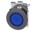 Indicator lights, 30 mm, round, Metal, matte, blue, front ring for flush installation, with  3SU1061-0JD50-0AA0-Z Y15 thumbnail 1