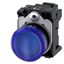 Indicator lights, 22 mm, round, plastic, blue, lens, smooth, with holder, LED  3SU1103-6AA50-3AA0-Z X90 thumbnail 2