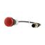 Indicator light, Flat, Cable (black) with M12A plug, 4 pole, 0.5 m, Lens Red, LED Red, 24 V AC/DC thumbnail 6
