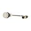 Pushbutton, Flat, momentary, 1 N/O, Cable (black) with M12A plug, 4 pole, 0.5 m, White, Blank, Bezel: titanium thumbnail 9