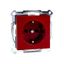 SCHUKO socket-outlet f. spec.circ., shutter, screwl. term., ruby red, System M thumbnail 2