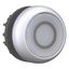 Illuminated pushbutton actuator, RMQ-Titan, Flush, momentary, White, inscribed 0, Bezel: titanium thumbnail 12