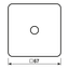 Centre plate for volume control unit CD594-8WW thumbnail 4