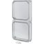 Cap, + door, transparent smoky gray, HxWxD=750x375x141mm, NA model thumbnail 3