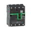 Circuit breaker, ComPacT NSXm 100H, 70kA/415VAC, 4 poles 4D (neutral fully protected), TMD trip unit 80A, EverLink lugs thumbnail 2