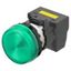 M22N Indicator, Plastic flat, Green, Green, 220/230/240 V AC, push-in thumbnail 3