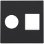 Finishing set for single coaxial connection and network connection RJ4 thumbnail 2