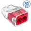 Push-in wire connector SCP2 transparent / red (box 100 pcs) thumbnail 1