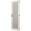 Section door with glass window, closed IP55, left or right-hinged, HxW = 1800 x 600mm, grey thumbnail 3