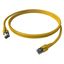 Patchcord RJ45 shielded Cat.6a 10GB, LS0H, yellow,  3.0m thumbnail 3