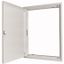 Flush-mounting door frame with sheet steel door and locking rotary lever for 3-component system, W = 800 mm, H = 2060 mm thumbnail 1