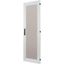 Section door with glass window, closed IP55, left or right-hinged, HxW = 1400 x 650mm, grey thumbnail 3