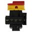 Main switch, P1, 40 A, flush mounting, 3 pole + N, 1 N/O, 1 N/C, Emergency switching off function, With red rotary handle and yellow locking ring, Loc thumbnail 10