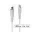 3m USB Type C to Lightning Cable white USB Type C Male to Lightning Male thumbnail 1