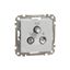 TV/R/SAT Socket intermediate 10db, Sedna, Aluminium thumbnail 3