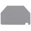 Separator plate 2 mm thick oversized gray thumbnail 1