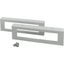 Plinth, side panels for HxD 100 x 400mm, grey, with cable duct cutout thumbnail 2