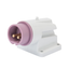 90° ANGLED SURFACE MOUNTING INLET - IP44 - 2P 32A 20-25V 50-60HZ - VIOLET - n.r. - SCREW WIRING thumbnail 1
