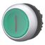 Illuminated pushbutton actuator, RMQ-Titan, Flush, momentary, green, inscribed, Bezel: titanium thumbnail 2