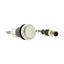 Pushbutton, Flat, momentary, 1 N/O, Cable (black) with M12A plug, 4 pole, 0.5 m, White, Blank, Bezel: titanium thumbnail 10