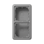 Spec.Surface Cap w. integr. frame 2-gang CD582AGR thumbnail 2
