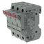 Eaton Bussmann series CHM modular fuse holder, 600 Vac, 1000 Vdc, 30A, Modular fuse holder, Three-pole, 200kA - CHM3DCU thumbnail 10