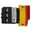 On-Off switch, P1, 40 A, flush mounting, 3 pole, Emergency switching off function, With red rotary handle and yellow locking ring, Lockable in the 0 ( thumbnail 29