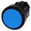 Pushbutton, 22 mm, round, plastic, blue, pushbutton, flat momentary contact 3SU1000-0AB50-0AA0-Z Y12 thumbnail 2