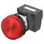 Indicator M22N flat, cap color red, LED red, LED voltage 24 VDC thumbnail 1